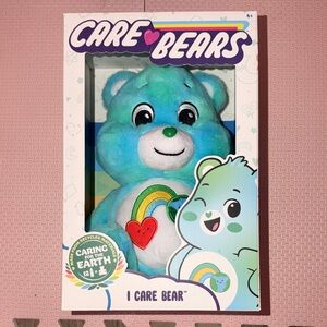 Care Bears I Care Bear Plush - Aqua Teal with Rainbow Heart